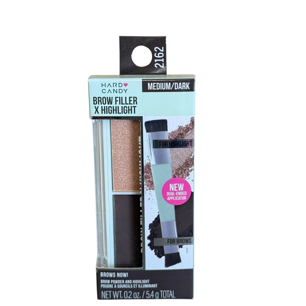 Hard Candy Brow Filler X Highlight Women Medium/Dark New 2162 Brow Powder Duo